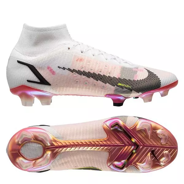 Nike Mercurial Blanco Rosa Con Bota